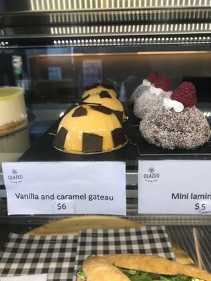 Desserts contain eggs at Glazed Gluten Free Patisserie in Elsternwick