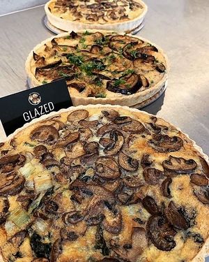 Short crust quiches at Glazed Gluten Free Patisserie in Elsternwick
