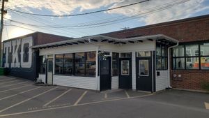 Exterior, July 2022. at Abi's cafe in Minneapolis