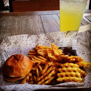 Kodiak w/ Waffle Fries 🍟 at Bareburger in Edgewater