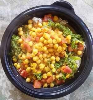 Kale & Chickpeas at Meals To Heal in Caldwell