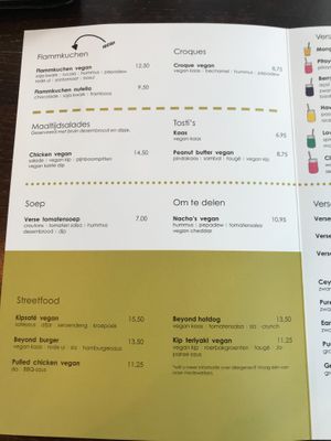 Vegan menu Nov/2019 at Pure in Uden