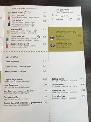 Vegan menu Nov/2019 at Pure in Uden