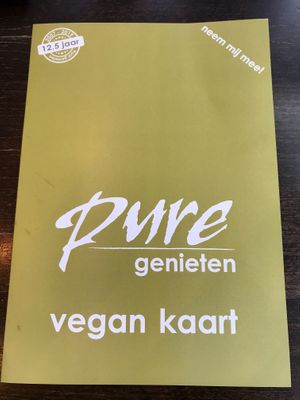 Vegan menu Nov/2019 at Pure in Uden