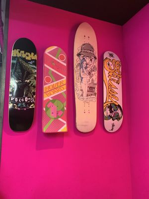 Interior skateboard wall at Bells in Tokyo
