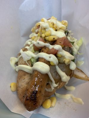 Original vegan hot dog!  at Bells in Tokyo