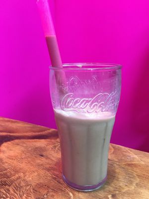 Houjicha Vegan Milkshake  at Bells in Tokyo