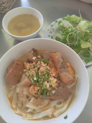 Noodle soup at Tâm Nguyên Phúc Vegetarian in Da Nang