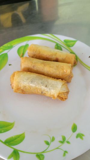 Home made delicious spring rolls at Tâm Nguyên Phúc Vegetarian in Da Nang