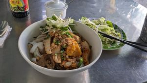 mi quang - my third visit - always friendly & tasty!!! at Tâm Nguyên Phúc Vegetarian in Da Nang