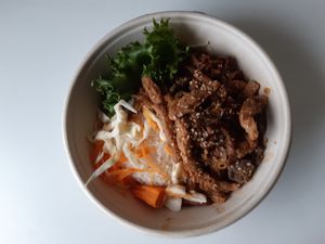 Vegan rice set at The Saigonese in Helsinki