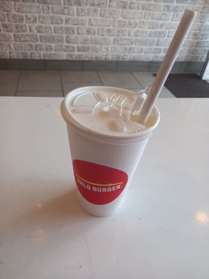 Vanilla Malt milkshake  at Halo Burger in London