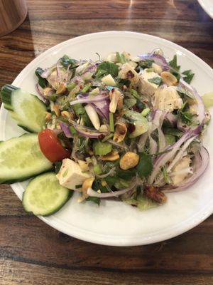Yam salad  at Eisan Thai in Tel Aviv