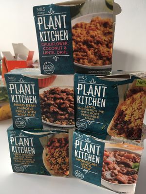 Plant kitchen  at M&S Food in Paris