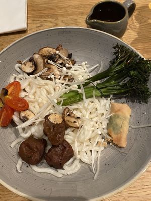 Noodle soup veganised at De Beren in Goes