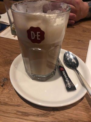 Latte with soymilk at De Beren in Goes