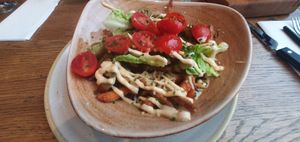 Autumn menu; dutch speciality Kapsalon. Fries, shoarma, sauce, veggies. at De Beren in Goes