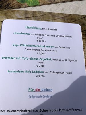 Vegan Options at Bambiwirt at Der Bambiwirt in Reichendorf