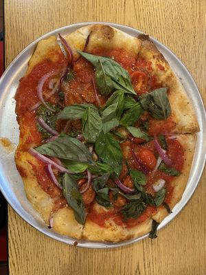 Vegan Marinara Pizza  at Joe & Sal's Pizzeria in Brooklyn