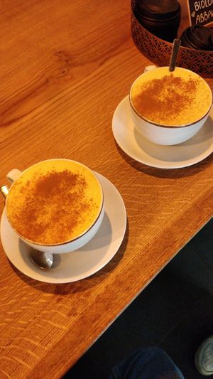 Golden milk at SOUL - Vegan Coffee Bar in Hamburg