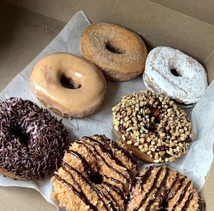 Variety of donuts  at Doughology in Babylon