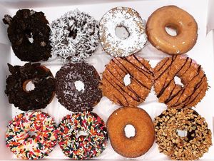 Vegan dozen  at Doughology in Babylon