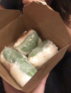 Vegan spring rolls   at AS220 Food in Providence