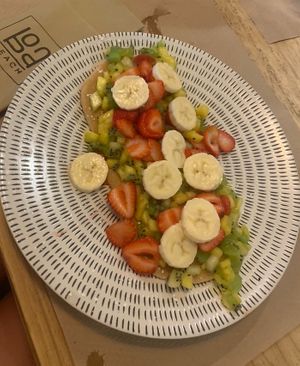 vegan pancakes  at Boa Beach in Valencia