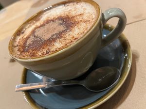 Cappuccino with Oatmilk   at Boa Beach in Valencia