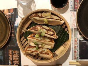 Gyozas de verduras at UDON in Santiago De Compostela