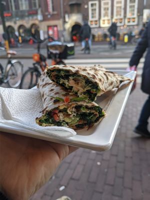 Vegan option at Effendy in Amsterdam