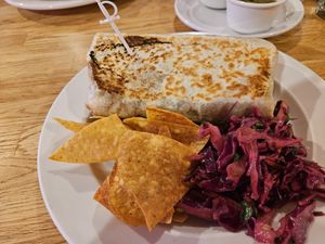 Burrito cubano was large! at South in Leavenworth