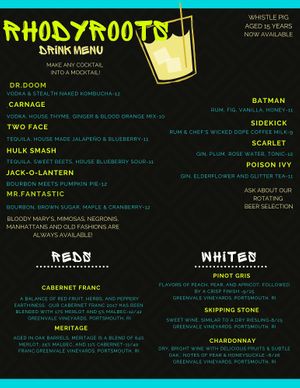 drink at Rhody Roots in Warren