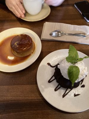 Flan was amazing!! Cake with ice cream   at Gracias Madre in San Francisco