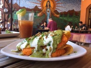 sweet potato quesadilla  at Gracias Madre in San Francisco