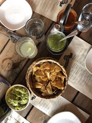 Chips, salsa and guacamole! at Gracias Madre in San Francisco