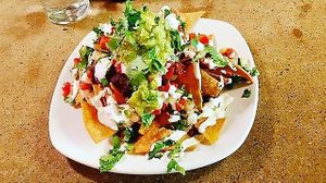 Happy hour nachos. at Gracias Madre in San Francisco