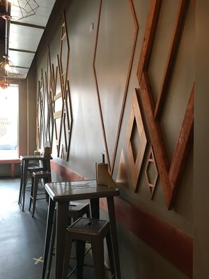 Interior seating at Boss Chick N Beer in Berea