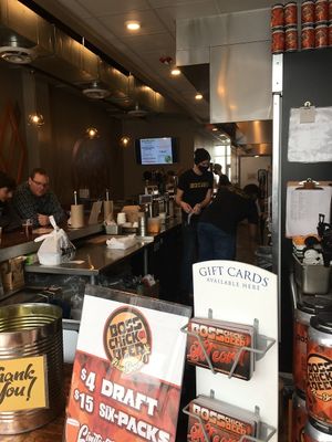 Counter area including kitchen  at Boss Chick N Beer in Berea