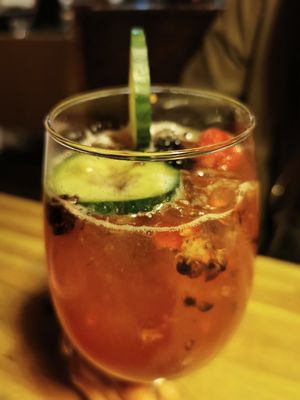 Cuke Blackberry Spritz (non alcoholic) at Betulla Burning in Prince George