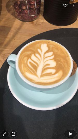 Flat white  at Eden Cafe Clifton in Bristol