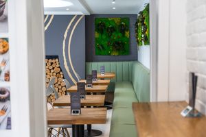 Interior vegan café at Eden Cafe Clifton in Bristol