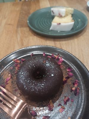 After eight doughnut at Eden Cafe Clifton in Bristol