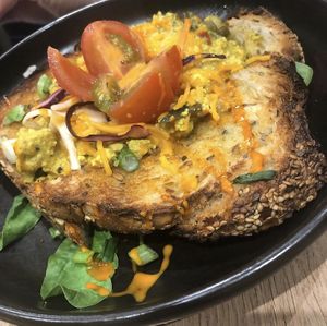 Sourdough scramble at Eden Cafe Clifton in Bristol