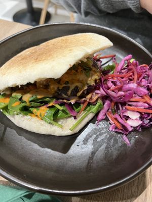 Life-changing burger!  at Eden Cafe Clifton in Bristol