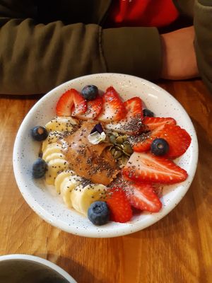 Overnight oats at Eden Cafe Clifton in Bristol