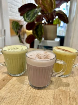 Lattes at Eden Cafe Clifton in Bristol