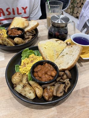 Vegan breakfasts   at Eden Cafe Clifton in Bristol