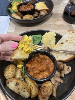 Scrambled tofu   at Eden Cafe Clifton in Bristol