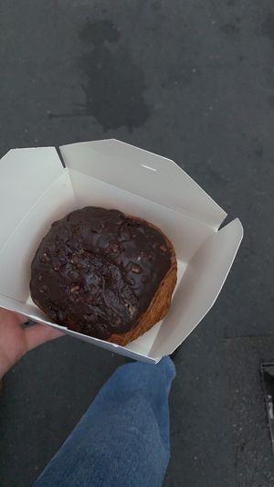 Pain au chocolat with choc on top!!!!!   at Eden Cafe Clifton in Bristol